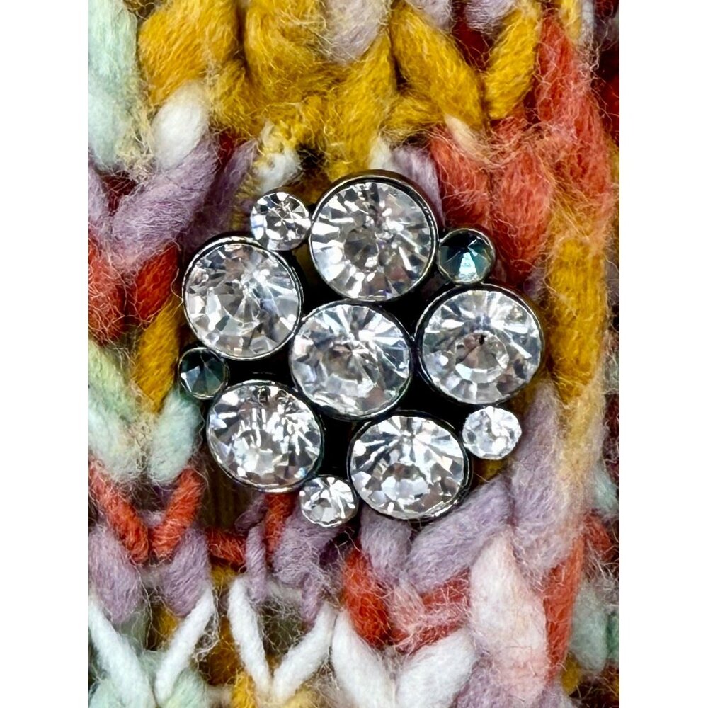 Wild Fable Multicolored Rhinestone Button Front Cardigan Knit| Boho Indie Sleaze - Picture 11 of 16